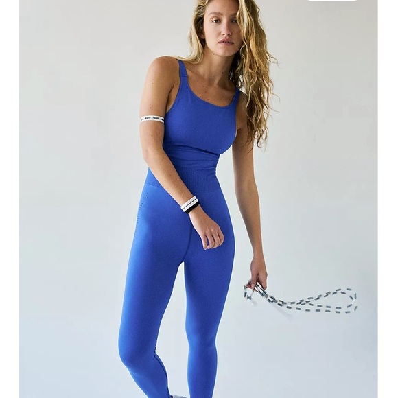 Free People Pants - NEW Free People Movement High Neck Onesie in Electric Cobalt